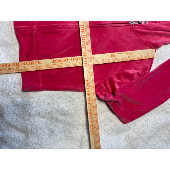 NWT Juicy Couture Bling Track Suit Color "Pink Party" Hot Size Large Y2K Glam! - Picture 8 of 9